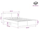 vidaXL Rám postele s čelom Dub artisan 160 x 200 cm Kompozitné drevo – Obrázok 7