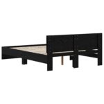 vidaXL Rám postele s čelom Čierny dub 160 x 200 cm Kompozitné drevo – Obrázok 5