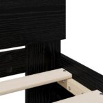 vidaXL Rám postele s čelom Čierny dub 160 x 200 cm Kompozitné drevo – Obrázok 6