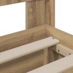vidaXL Posteľový rám s úložným priestorom a čelom Artisan Oak – Obrázok 7
