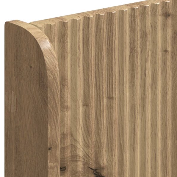 vidaXL Posteľový rám s úložným priestorom a čelom Artisan Oak – Obrázok 6