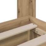 vidaXL Posteľový rám s úložným priestorom a čelom Artisan Oak – Obrázok 7