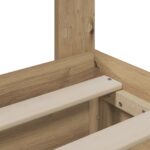 vidaXL Bed Frame with Storage and Headboard Artisan Oak 180 x 200 cm – Obrázok 7