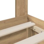 vidaXL Bed Frame with Storage and Headboard Artisan Oak 180 x 200 cm – Obrázok 7