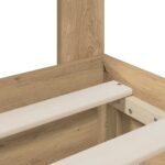 vidaXL Bed Frame with Storage and Headboard Artisan Oak 180 x 200 cm – Obrázok 7