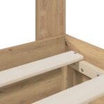 vidaXL Bed Frame with Storage and Headboard Artisan Oak 180 x 200 cm – Obrázok 7