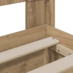 vidaXL Posteľový rám s úložným priestorom a čelom Artisan Oak – Obrázok 7