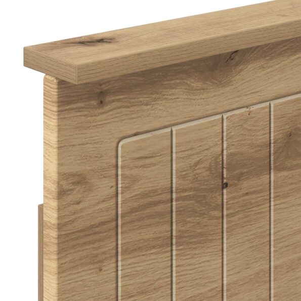vidaXL Bed Frame with Storage and Headboard Artisan Oak 180 x 200 cm – Obrázok 6