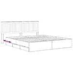 vidaXL Bed Frame with Storage and Headboard Artisan Oak 180 x 200 cm – Obrázok 8