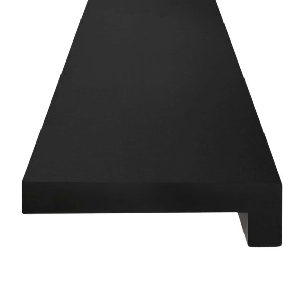 vidaXL Nášľapy na schody 2 ks 70 x 25 x 2 cm Čierna – Obrázok 3
