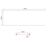 vidaXL Nášľapy na schody 2 ks 70 x 25 x 2 cm Čierna – Obrázok 7