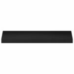vidaXL Nášľapy na schody 2 ks 100 x 25 x 2 cm Čierna – Obrázok 3