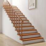 vidaXL Nášľapy na schody 4 ks 120 x 25 x 2 cm Svetlohnedá – Obrázok 8