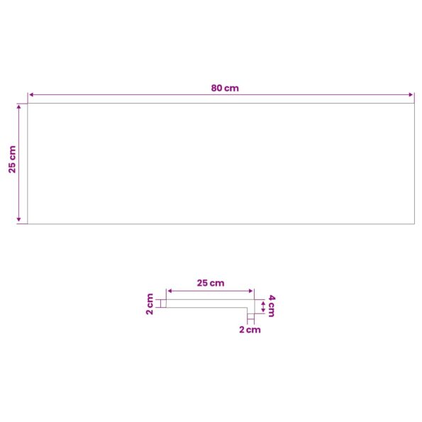 vidaXL Nášľapy na schody 4 ks 80 x 25 x 2 cm Lak Masívne bukové drevo – Obrázok 7