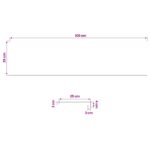 vidaXL Nášľapy na schody 8 ks 100 x 25 x 2 cm Prírodná – Obrázok 7