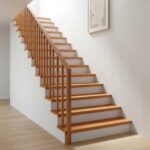 vidaXL Nášľapy na schody 8 ks 100 x 30 x 2 cm Svetlohnedá