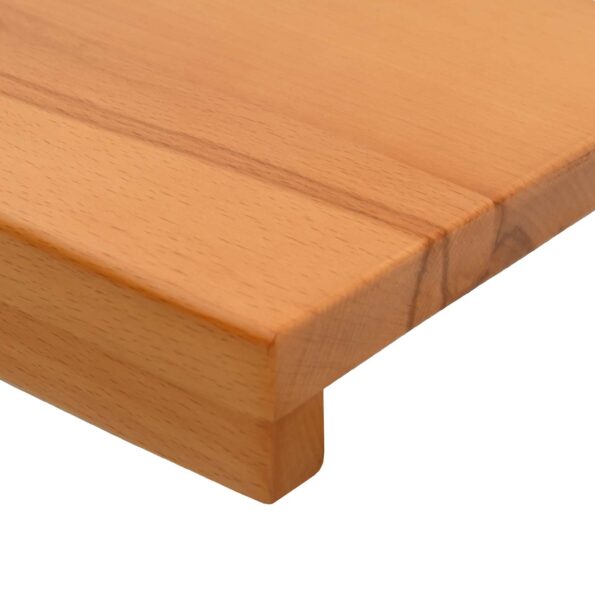 vidaXL Nášľapy na schody 8 ks 100 x 30 x 2 cm Svetlohnedá – Obrázok 5