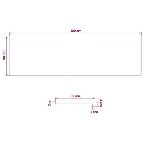 vidaXL Nášľapy na schody 8 ks 100 x 30 x 2 cm Svetlohnedá – Obrázok 7
