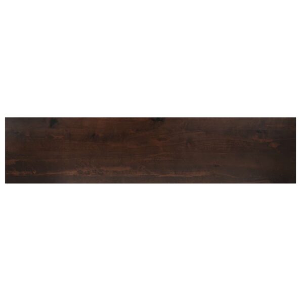 vidaXL Nášľapy na schody 8 ks 110 x 25 x 2 cm Tmavohnedá – Obrázok 5