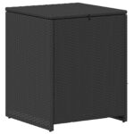vidaXL Sada pohoviek 5 ks Čierna Poly ratan a oceľ – Obrázok 5