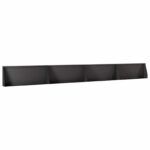 vidaXL Oporný múr 4 ks 100 x 12 x 30 cm Oceľ Čierna – Obrázok 2