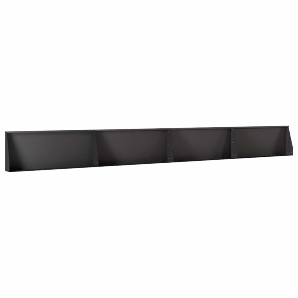vidaXL Oporný múr 4 ks 100 x 12 x 30 cm Oceľ Čierna – Obrázok 2