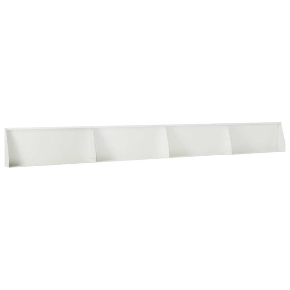 vidaXL Oporný múr 4 ks 100 x 12 x 30 cm Oceľ Biela – Obrázok 2