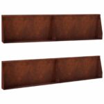 vidaXL Oporný múr 4 ks 100 x 12 x 30 cm Poveternostne odolná oceľ