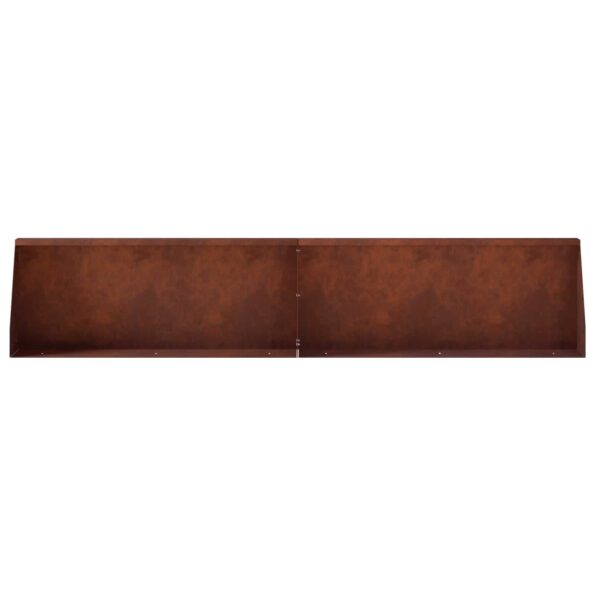 vidaXL Oporný múr 4 ks 100 x 12 x 30 cm Poveternostne odolná oceľ – Obrázok 4