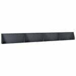 vidaXL Oporný múr 4 ks 100 x 12 x 40 cm Oceľ Antracitová – Obrázok 2