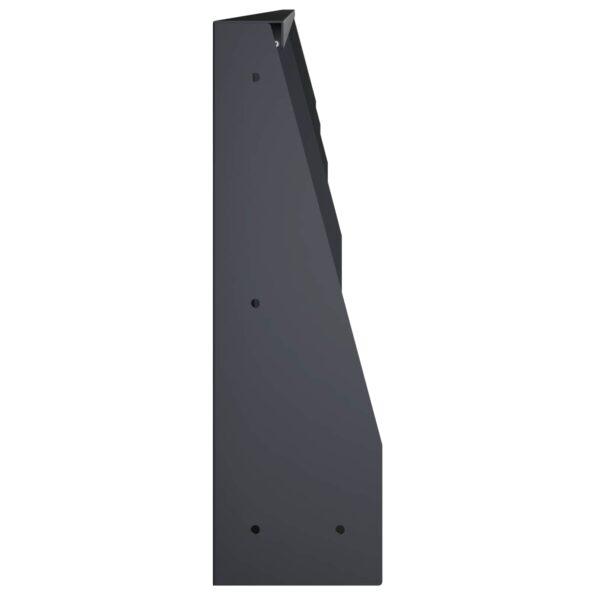 vidaXL Oporný múr 4 ks 100 x 12 x 40 cm Oceľ Antracitová – Obrázok 4