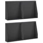 vidaXL Oporný múr 4 ks 40 x 12 x 30 cm Oceľ Čierna