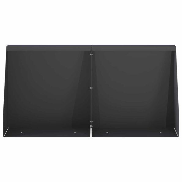 vidaXL Oporný múr 4 ks 40 x 12 x 30 cm Oceľ Čierna – Obrázok 3