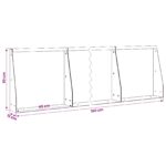 vidaXL Oporný múr 4 ks 40 x 12 x 30 cm Oceľ Antracitová – Obrázok 8