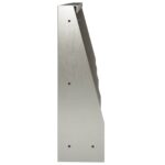 vidaXL Oporný múr 4 ks 40 x 12 x 30 cm Nehrdzavejúca oceľ Strieborná – Obrázok 4