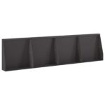 vidaXL Oporný múr 4 ks 40 x 12 x 50 cm Oceľ Čierna – Obrázok 2