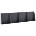 vidaXL Oporný múr 4 ks 40 x 12 x 50 cm Oceľ Antracitová – Obrázok 2