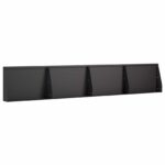 vidaXL Oporný múr 4 ks 60 x 12 x 30 cm Oceľ Čierna – Obrázok 2