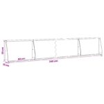 vidaXL Oporný múr 4 ks 60 x 12 x 30 cm Oceľ Čierna – Obrázok 8