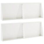 vidaXL Oporný múr 4 ks 60 x 12 x 50 cm Oceľ Biela