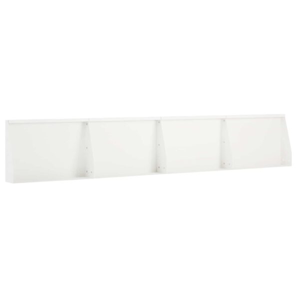 vidaXL Oporný múr 4 ks 60 x 12 x 50 cm Oceľ Biela – Obrázok 2