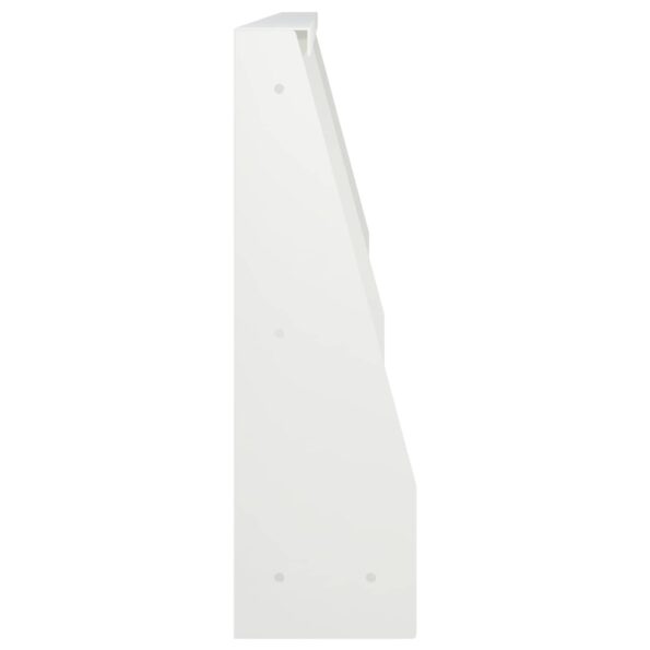 vidaXL Oporný múr 4 ks 60 x 12 x 50 cm Oceľ Biela – Obrázok 4