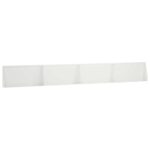 vidaXL Oporný múr 4 ks 80 x 12 x 30 cm Oceľ Biela – Obrázok 2