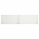 vidaXL Oporný múr 4 ks 80 x 12 x 30 cm Oceľ Biela – Obrázok 3