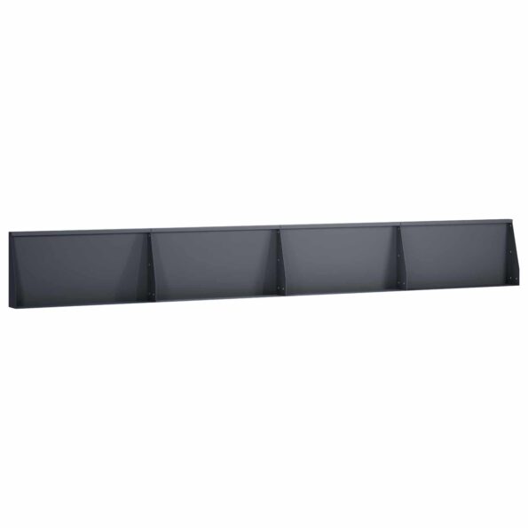 vidaXL Oporný múr 4 ks 80 x 12 x 30 cm Oceľ Antracitová – Obrázok 2
