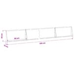 vidaXL Oporný múr 4 ks 80 x 12 x 30 cm Oceľ Antracitová – Obrázok 8