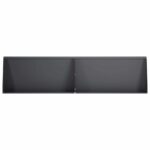 vidaXL Oporný múr 4 ks 80 x 12 x 40 cm Oceľ Antracitová – Obrázok 3