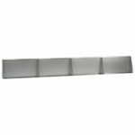 vidaXL Oporný múr 4 ks 80 x 12 x 40 cm Pozinkovaná oceľ Strieborná – Obrázok 2