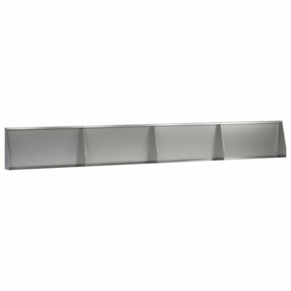 vidaXL Oporný múr 4 ks 80 x 12 x 40 cm Pozinkovaná oceľ Strieborná – Obrázok 2