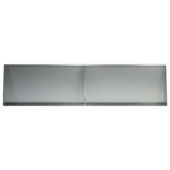 vidaXL Oporný múr 4 ks 80 x 12 x 40 cm Pozinkovaná oceľ Strieborná – Obrázok 3